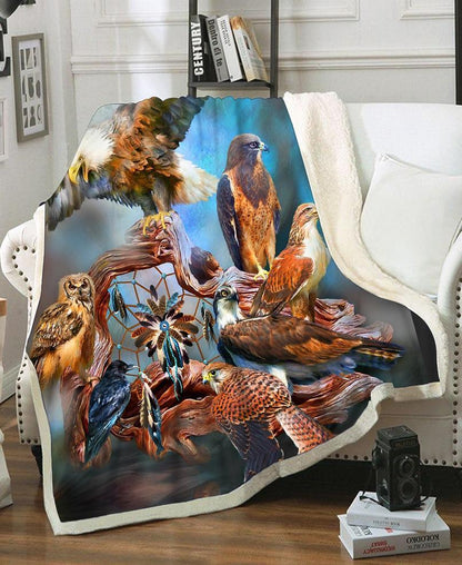 Spirit Birds Fleece Blanket