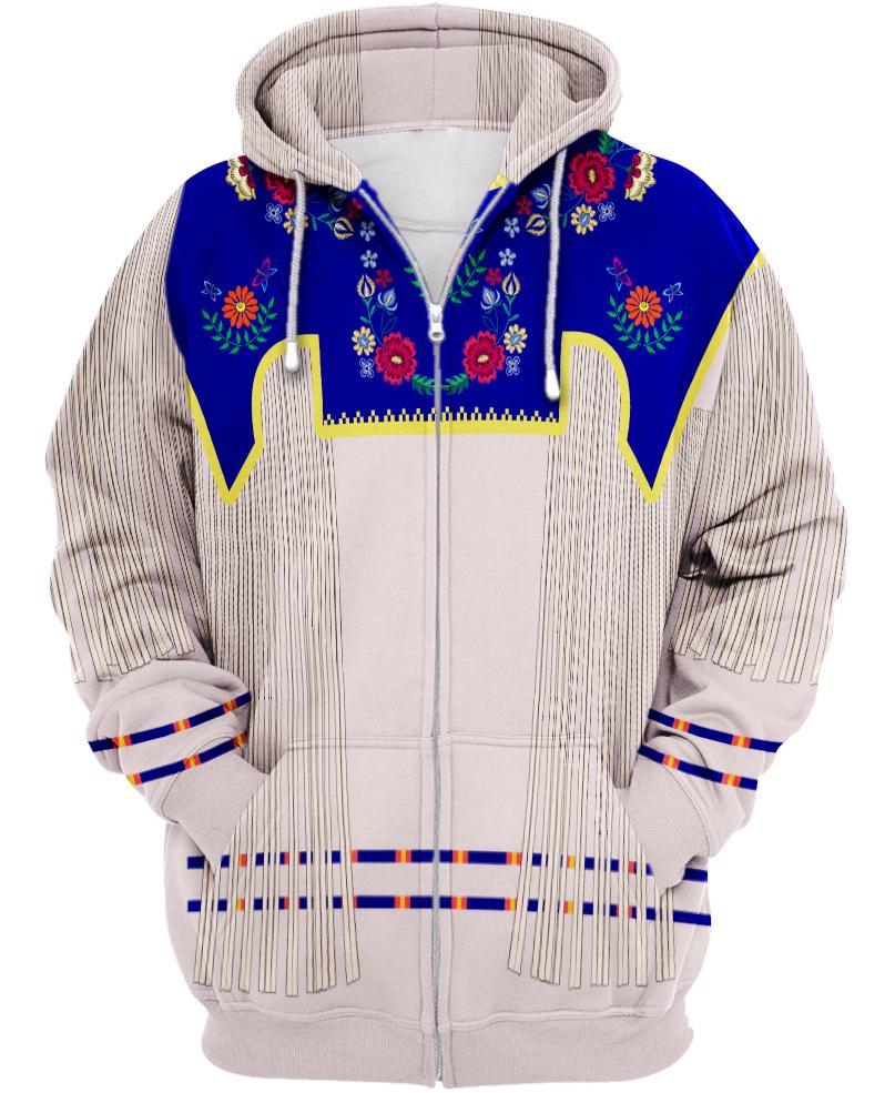 Native Navy 3D Hoodie - Native American Pride Shop