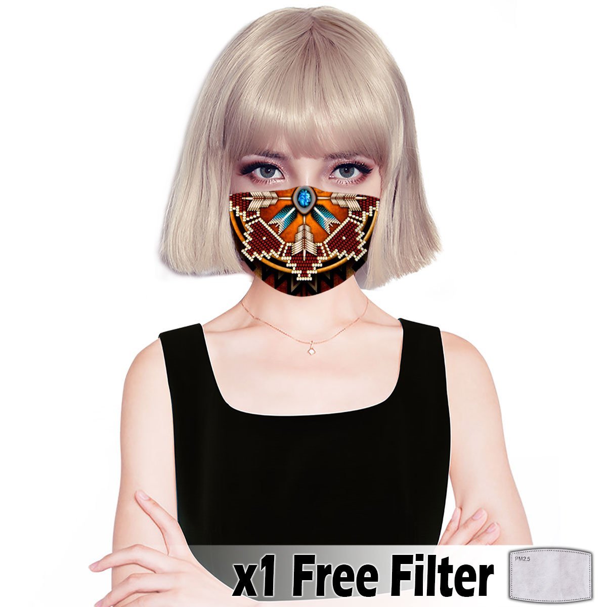 Native American Print Mask 08 NBD