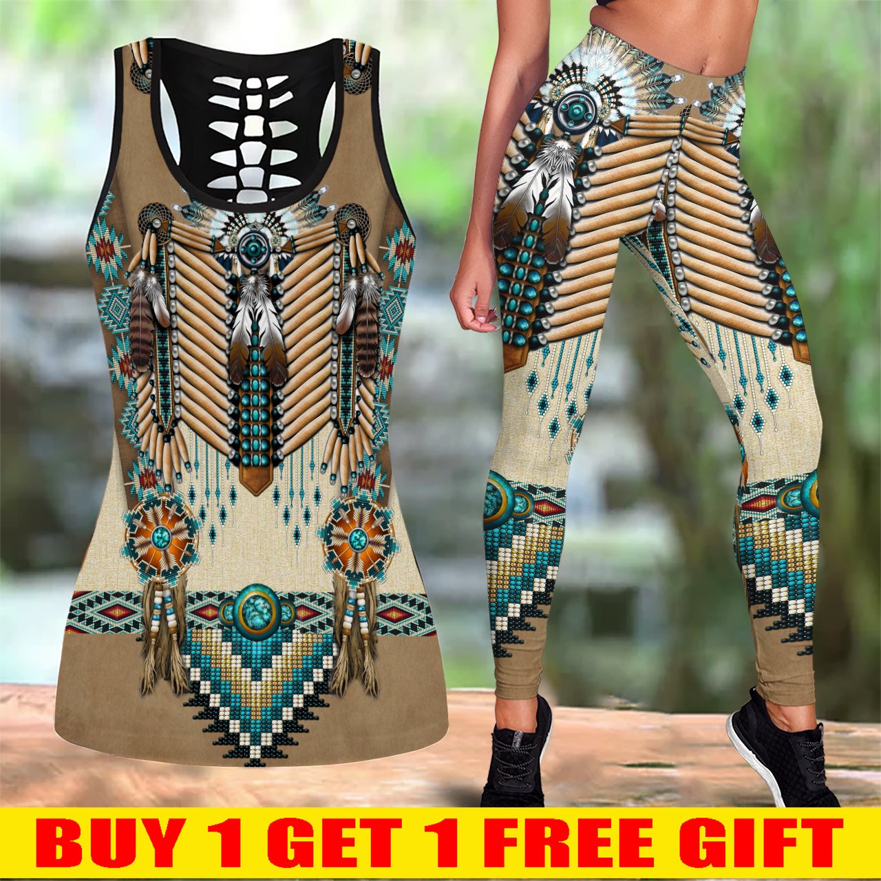 Native American Tank Top & Legging Set 54 WCS