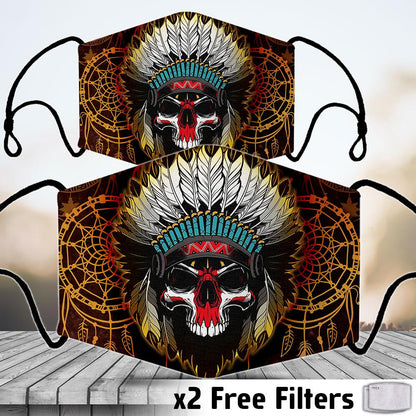 Native Indian Chief Skull Mask NBD