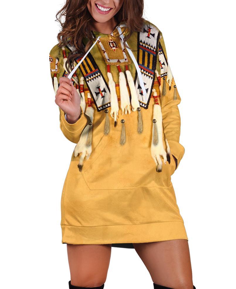 Native 3D Motifs Hoodie Dress – Native Heritage Store