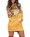 Native 3D Motifs Hoodie Dress