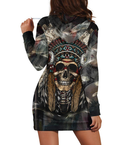 Native Skull Hoodie Dress