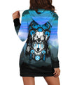 Lovely Wolf Dream Hoodie Dress