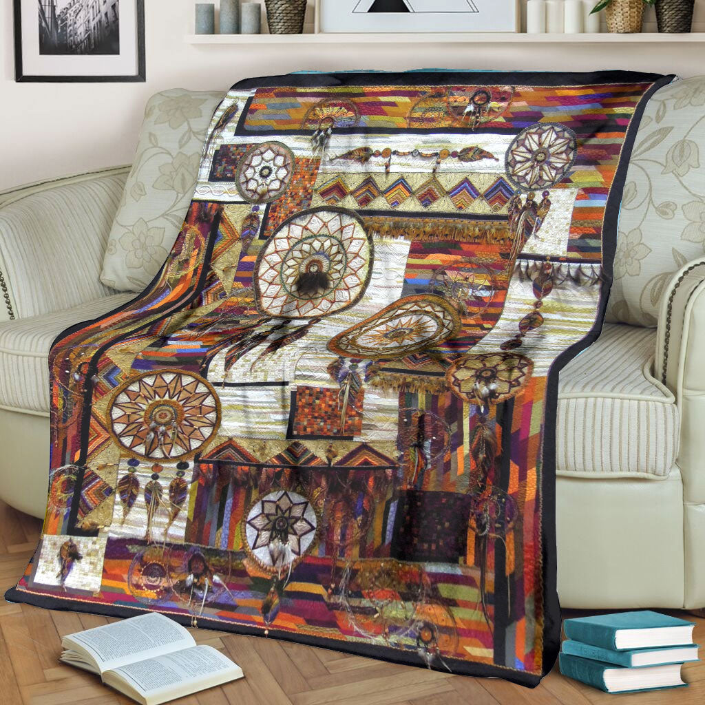 Native Dreamcatcher Fleece Blanket