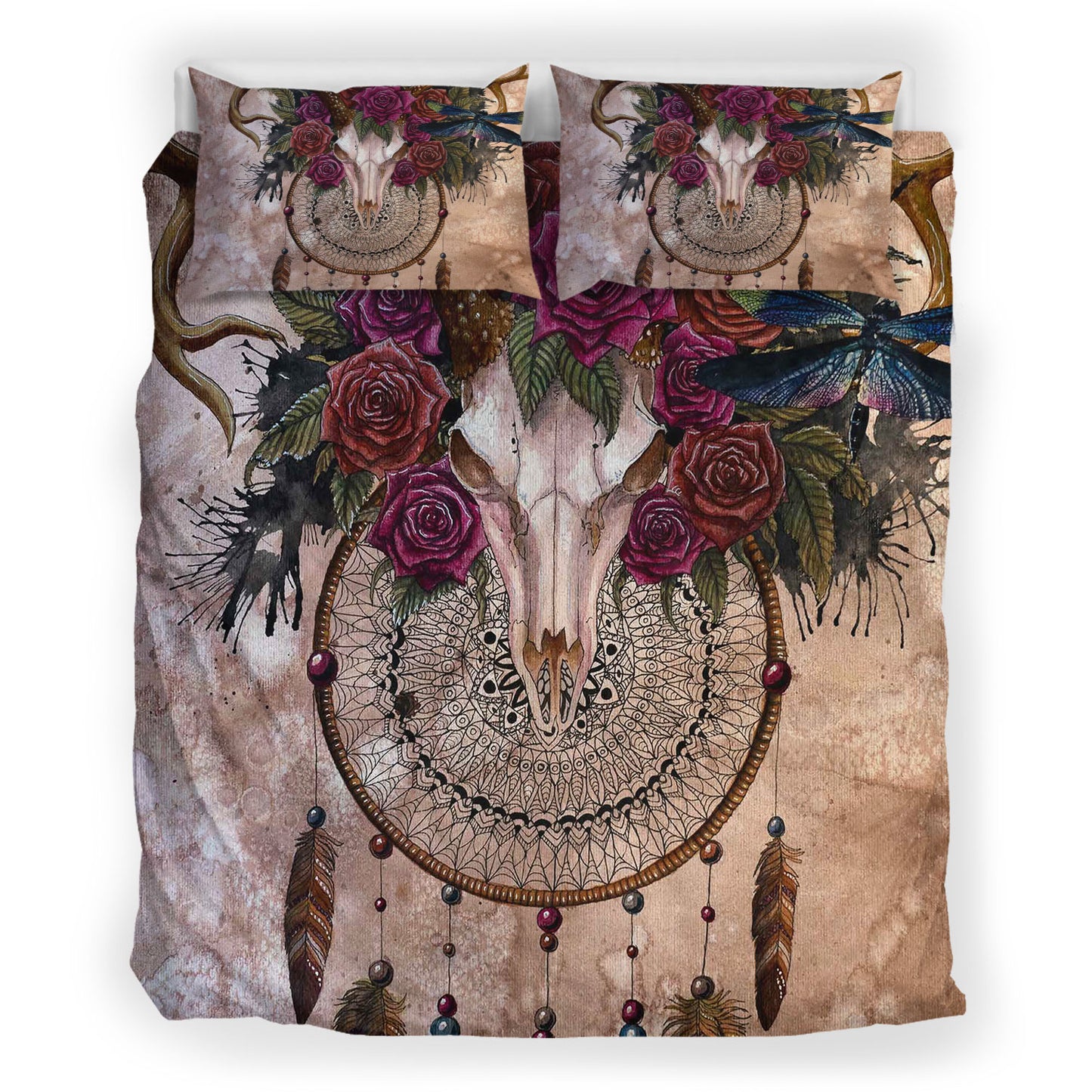 Buffalo Skull Bedding Set