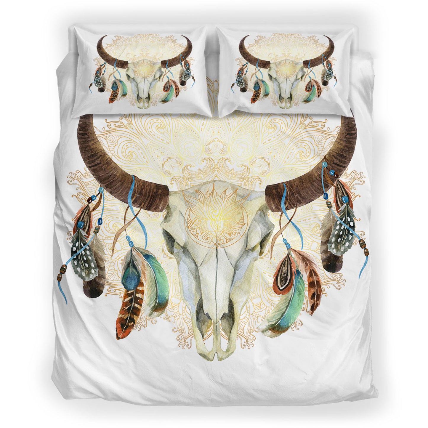 White Buffalo Native Bedding Set