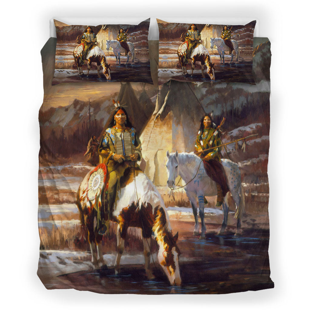 Native Village Life Bedding Set