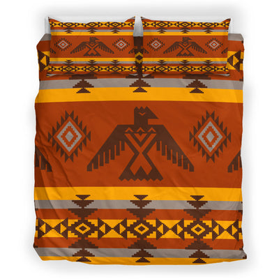 Orange Native Pattern Bedding Set