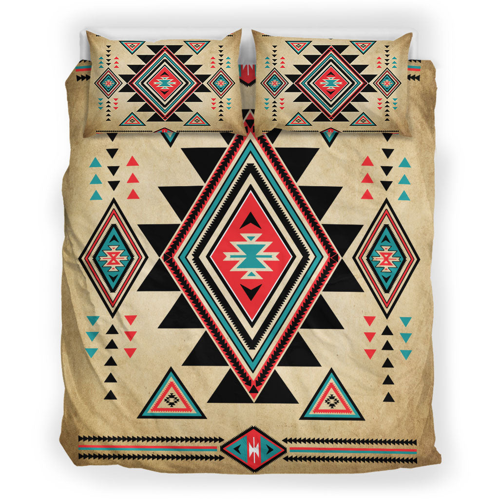 Triangle Border Motifs Native Bedding Set