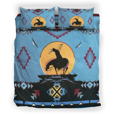 Blue Native Ride Horse Bedding Set