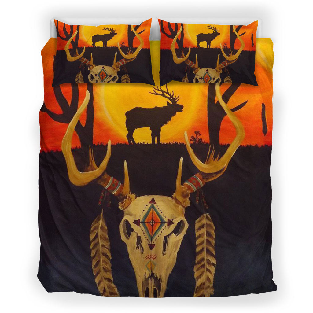 Buffalo Skull Bedding Set