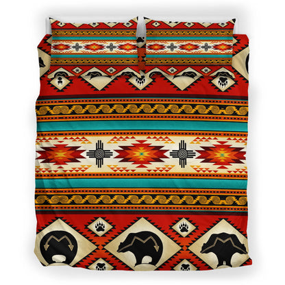 Border & Bear Patterns Bedding Set