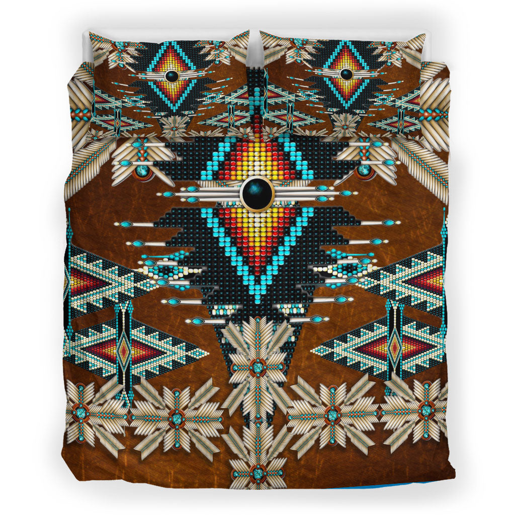 Native Pattern Brown Bedding Set