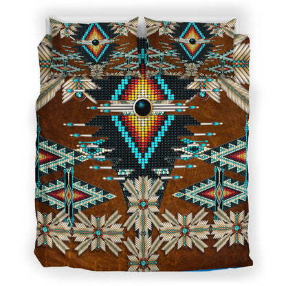 Native Pattern Brown Bedding Set
