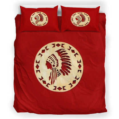 Red Native Bedding Set