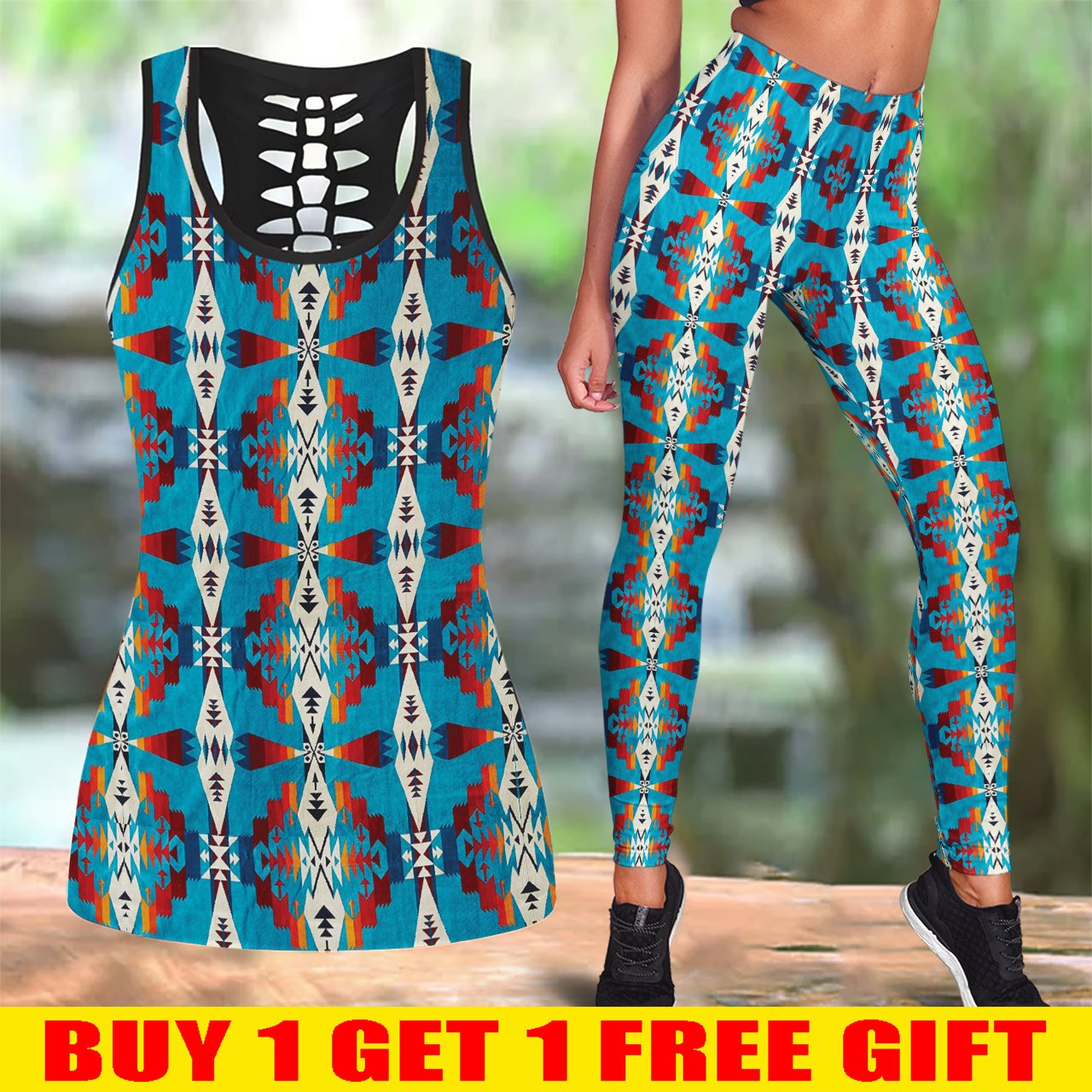 Native American Tank Top & Legging Set 01 WCS