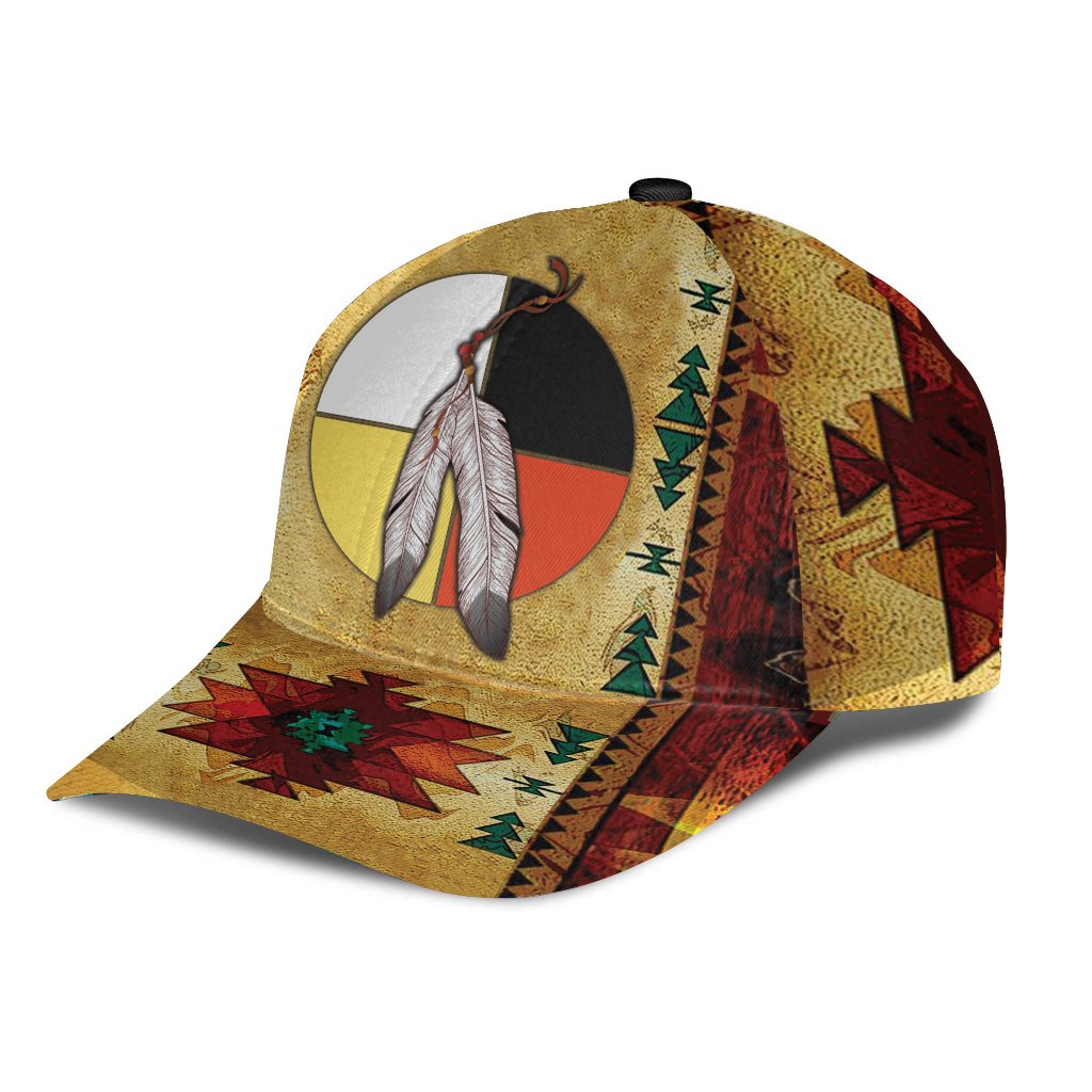 Red Native Caps Native Pattern - Cap NBD - Native Heritage Store