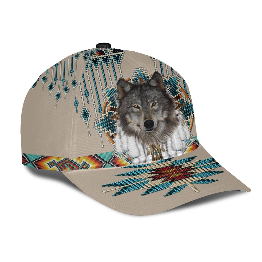 Red Native Caps Native Wolf - Cap NBD - Native Heritage Store
