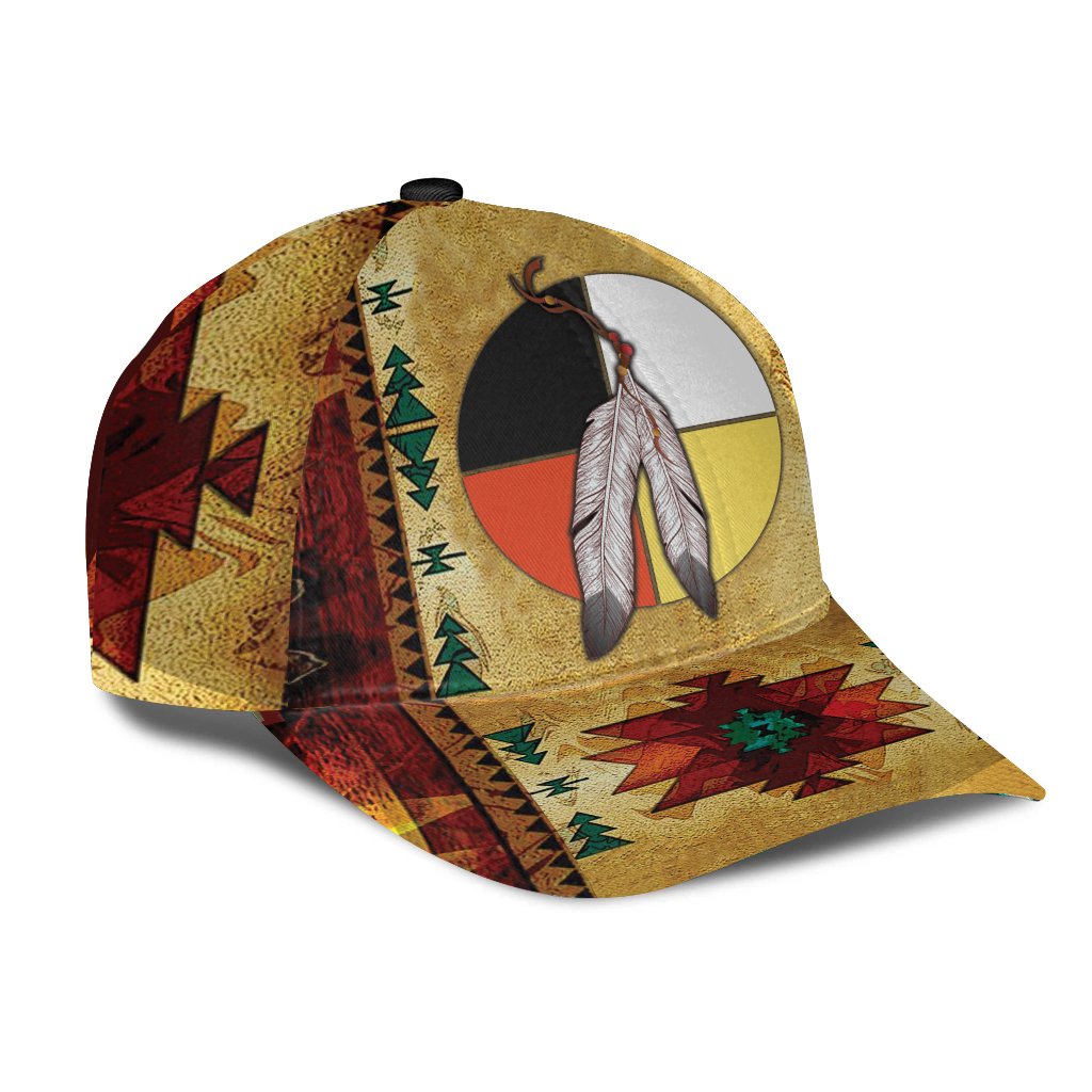 Red Native Caps Native Pattern - Cap NBD - Native Heritage Store