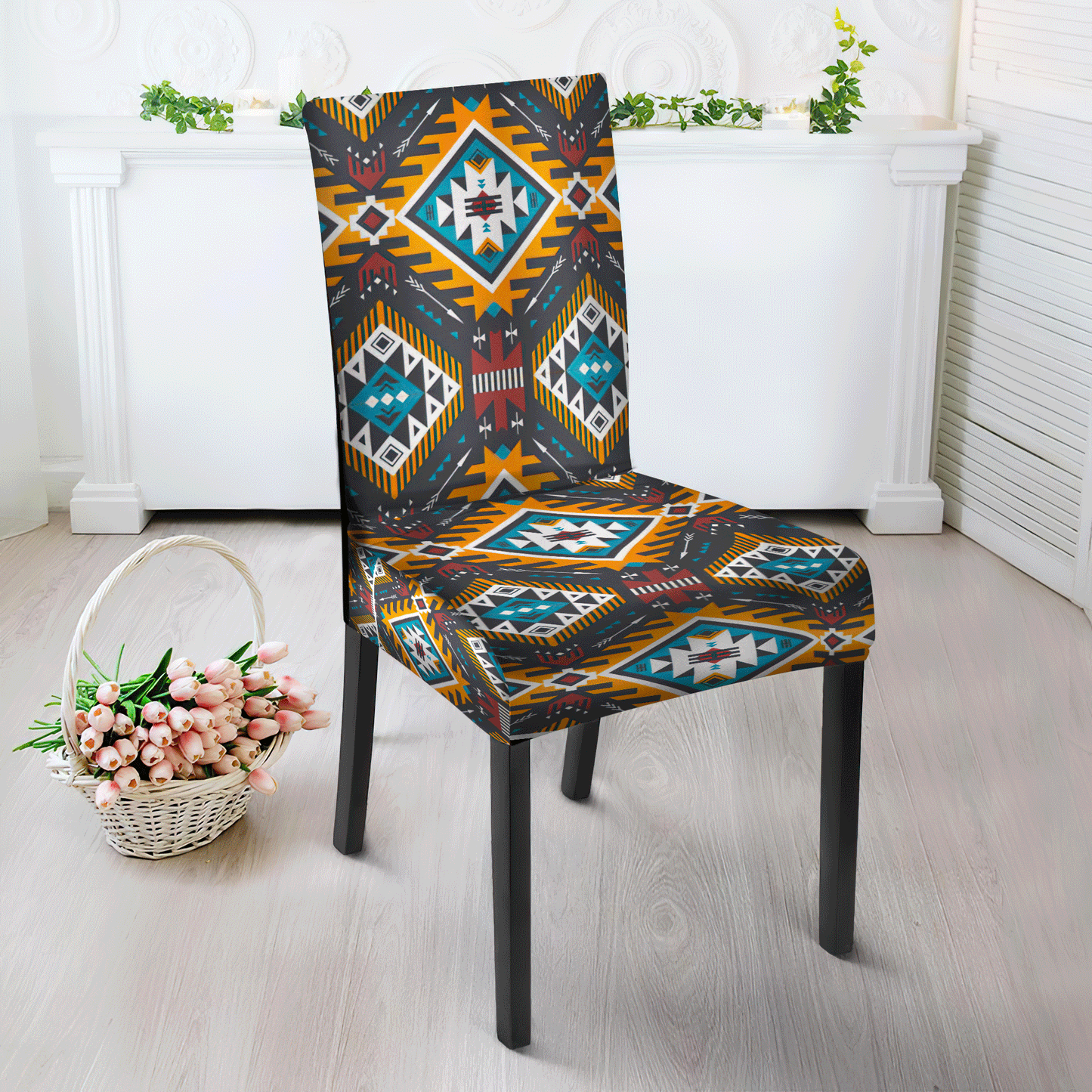 Multi Pattern Tribe Design Native American Tablecloth - Chair cover NBD