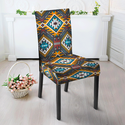 Multi Pattern Tribe Design Native American Tablecloth - Chair cover NBD
