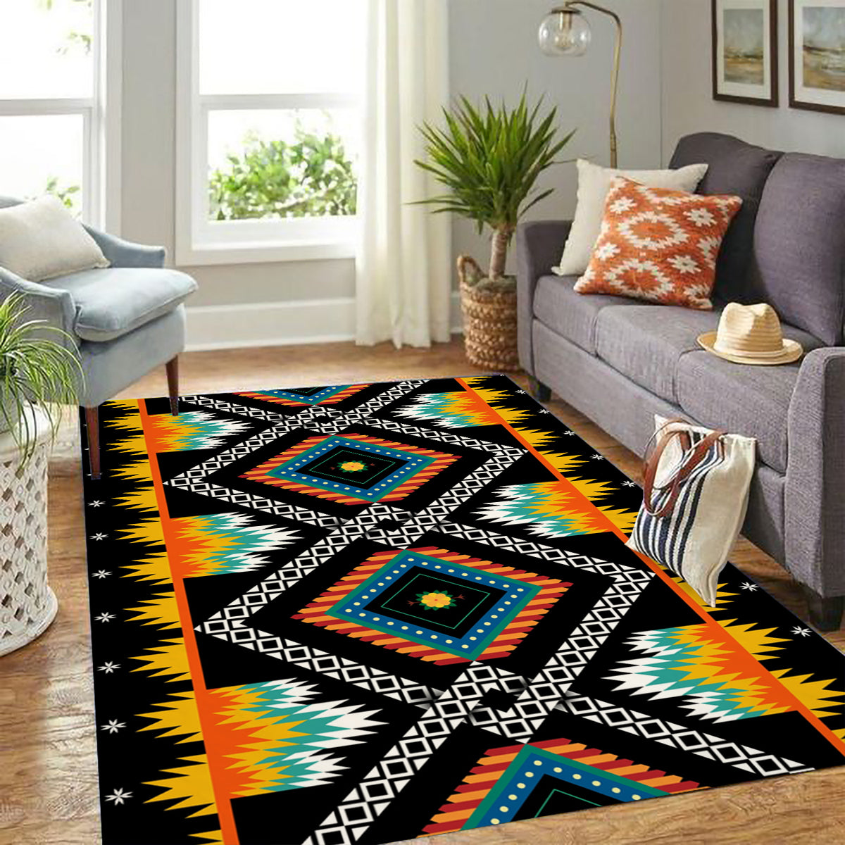 Native Motif Rugs Native American Style Rug WCS - Native Heritage Store