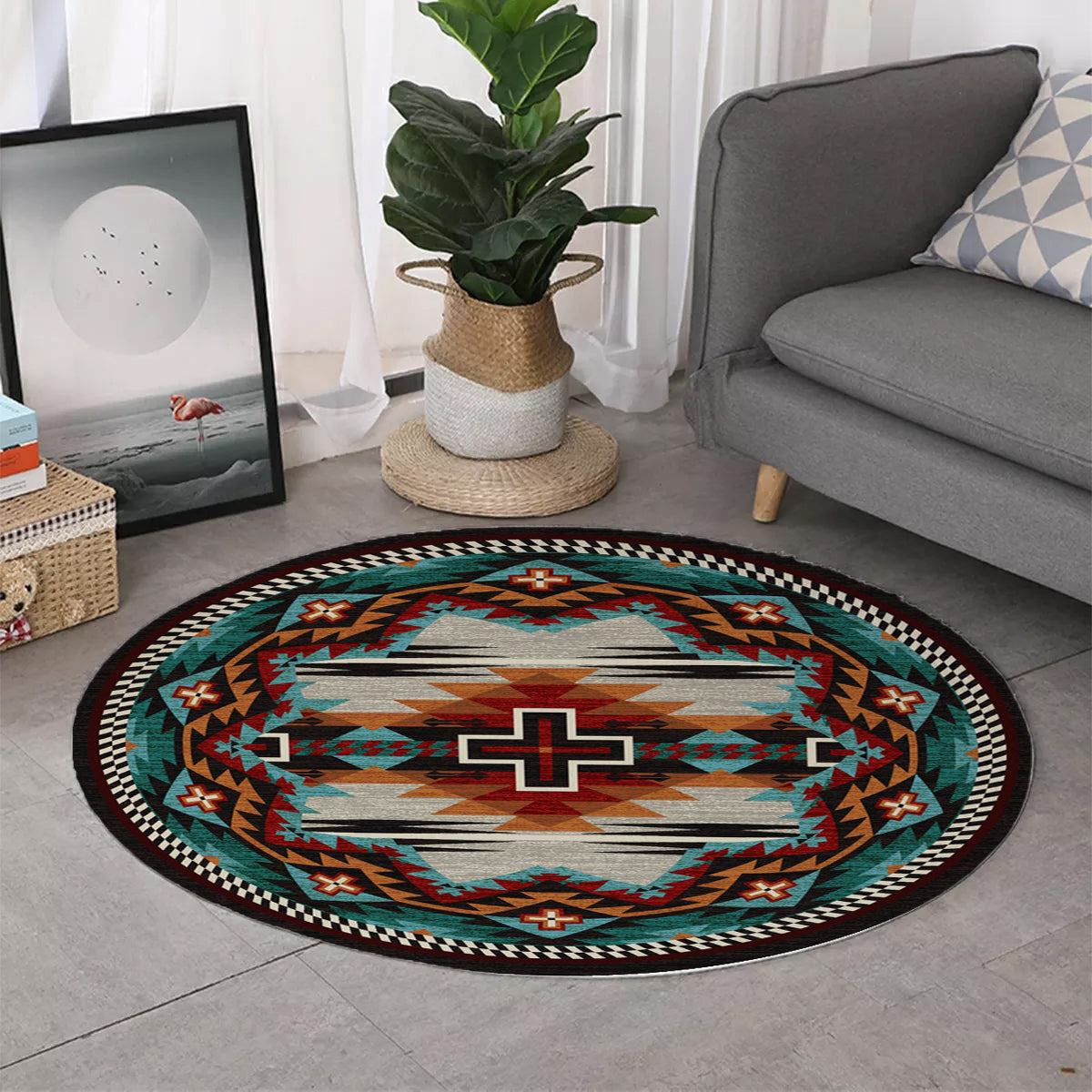 Native American Patterned Rugs Native American Style Rug WCS - Native Heritage Store