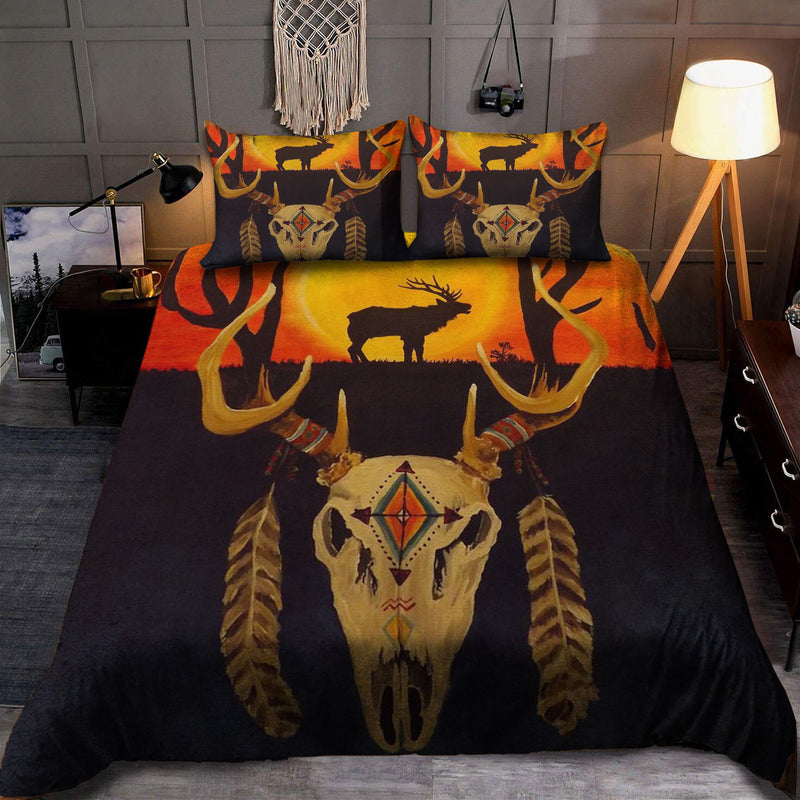 Buffalo Skull Bedding Set