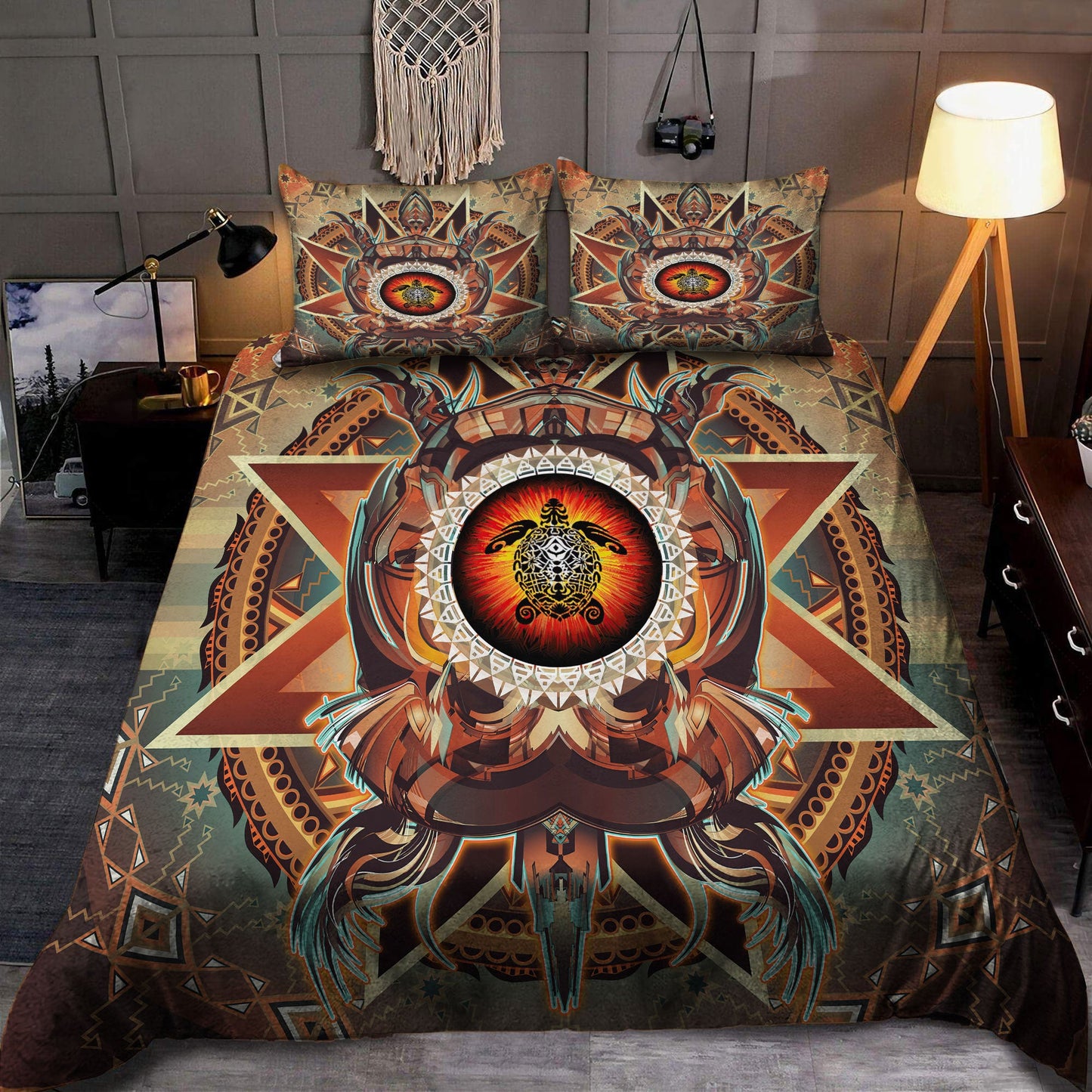 Turtle Spirit Native American Bedding Set