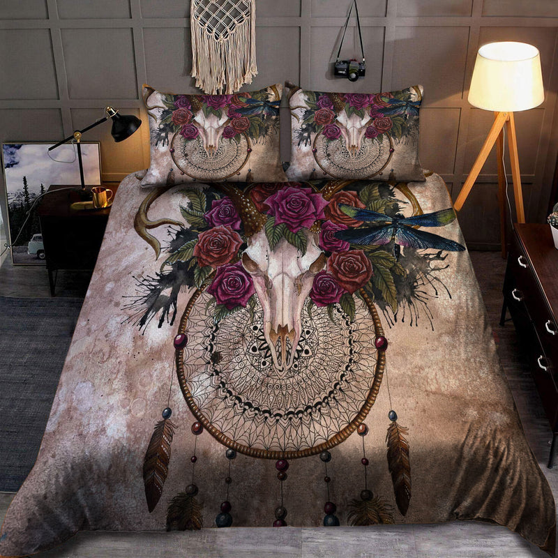 Buffalo Skull Bedding Set