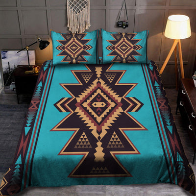 Blue Background Native Bedding Set