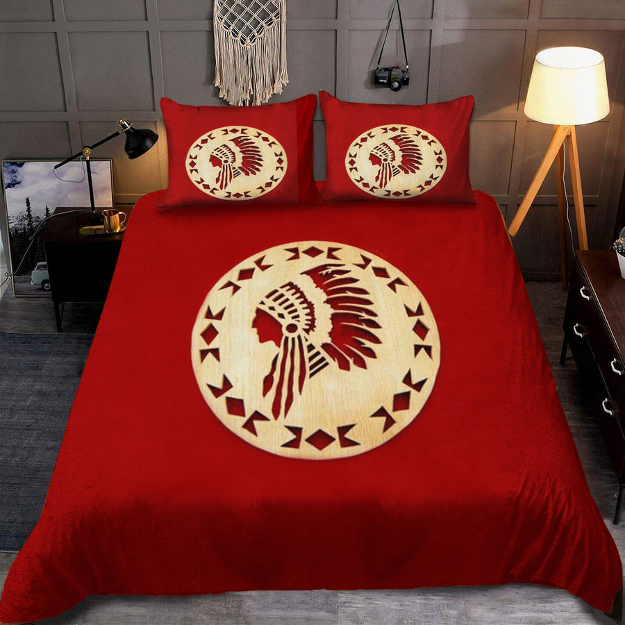 Red Native Bedding Set