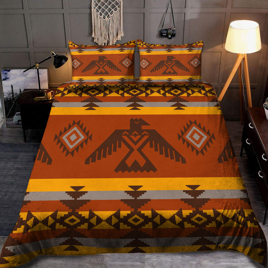 Orange Native Pattern Bedding Set