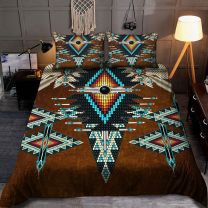 Native Pattern Brown Bedding Set