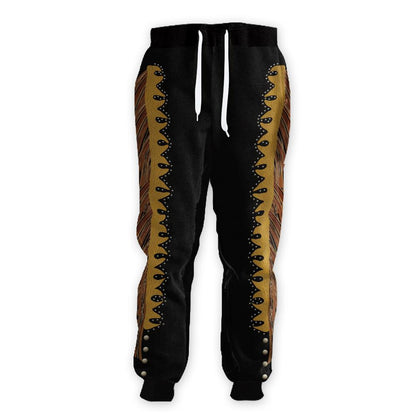 Black Pattern Native Sweatpants NBD