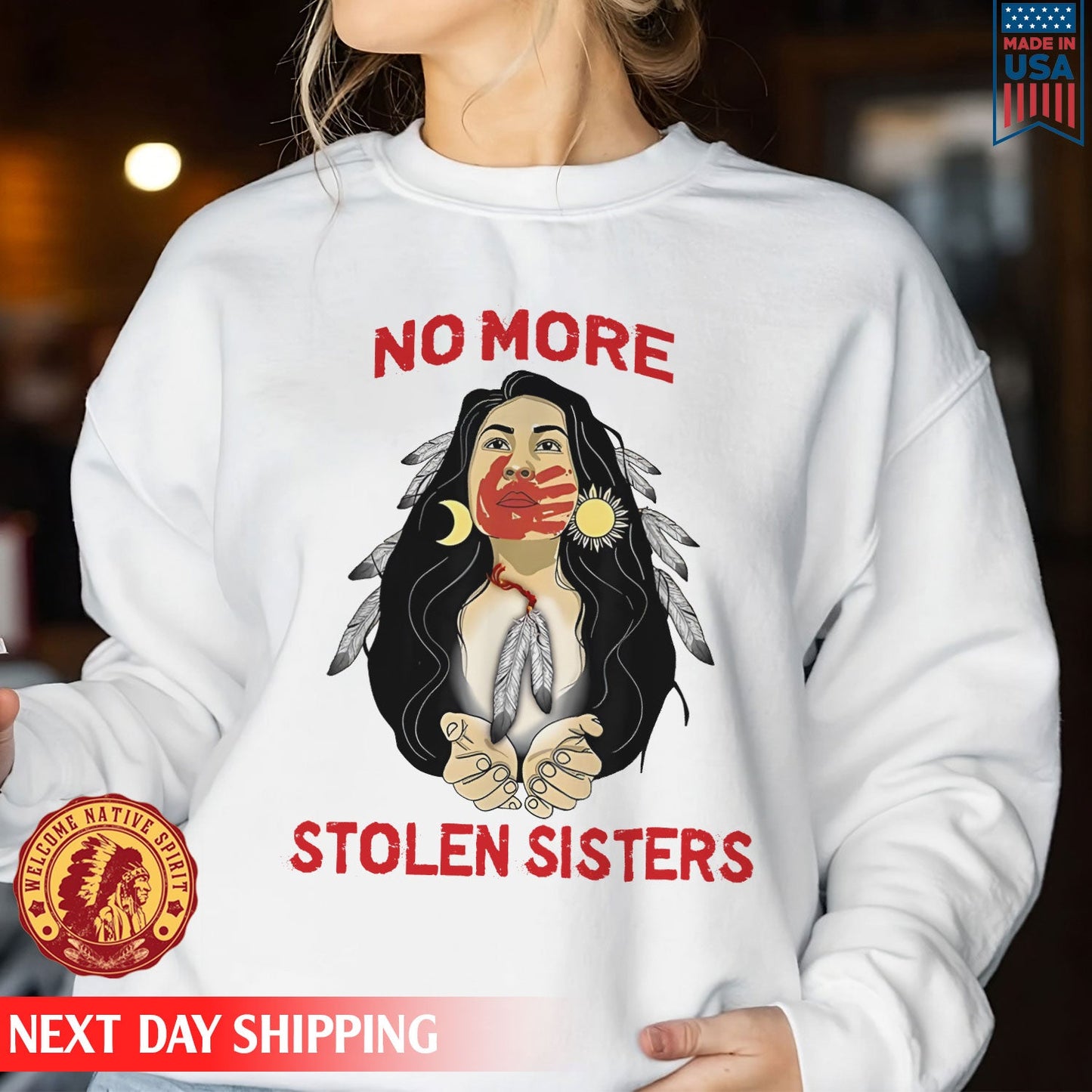 For My Sisters I Wear Red, No More Stolen Sisters Shirts