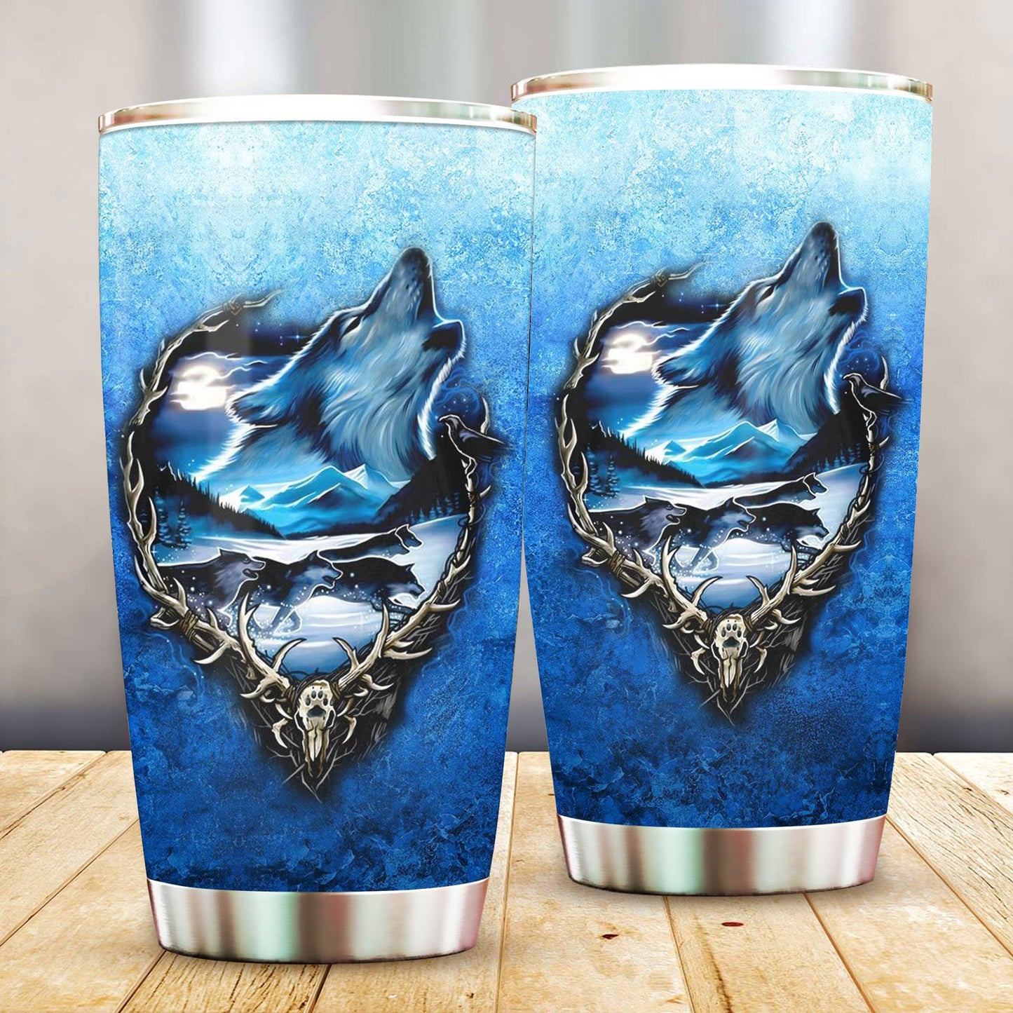 Skull Wolf Tumbler NBD