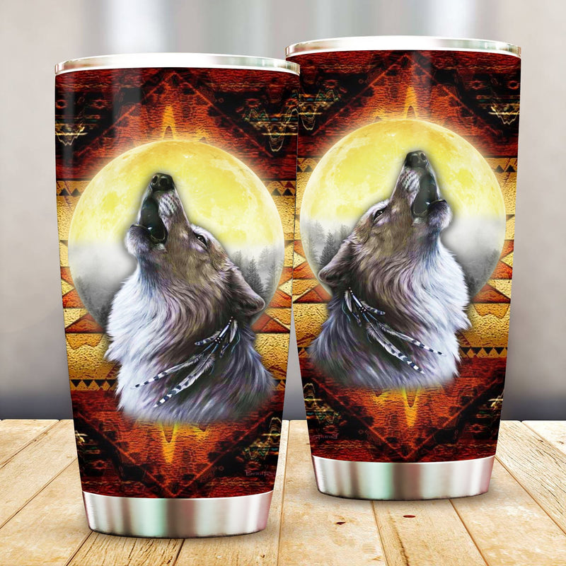 Native Wolf Pattern Tumbler NBD