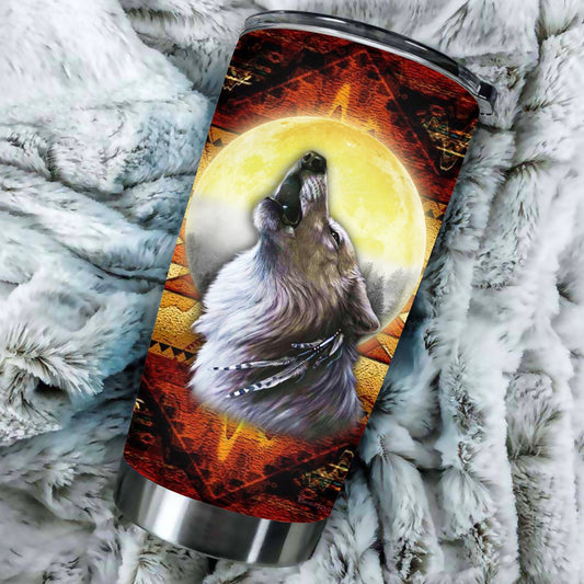 Native Wolf Pattern Tumbler NBD
