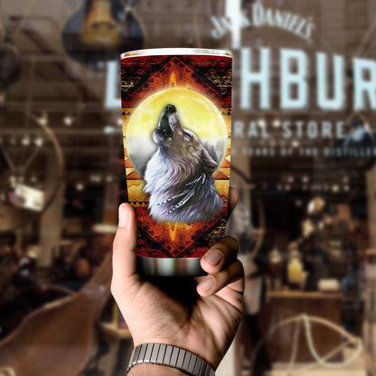 Native Wolf Pattern Tumbler NBD