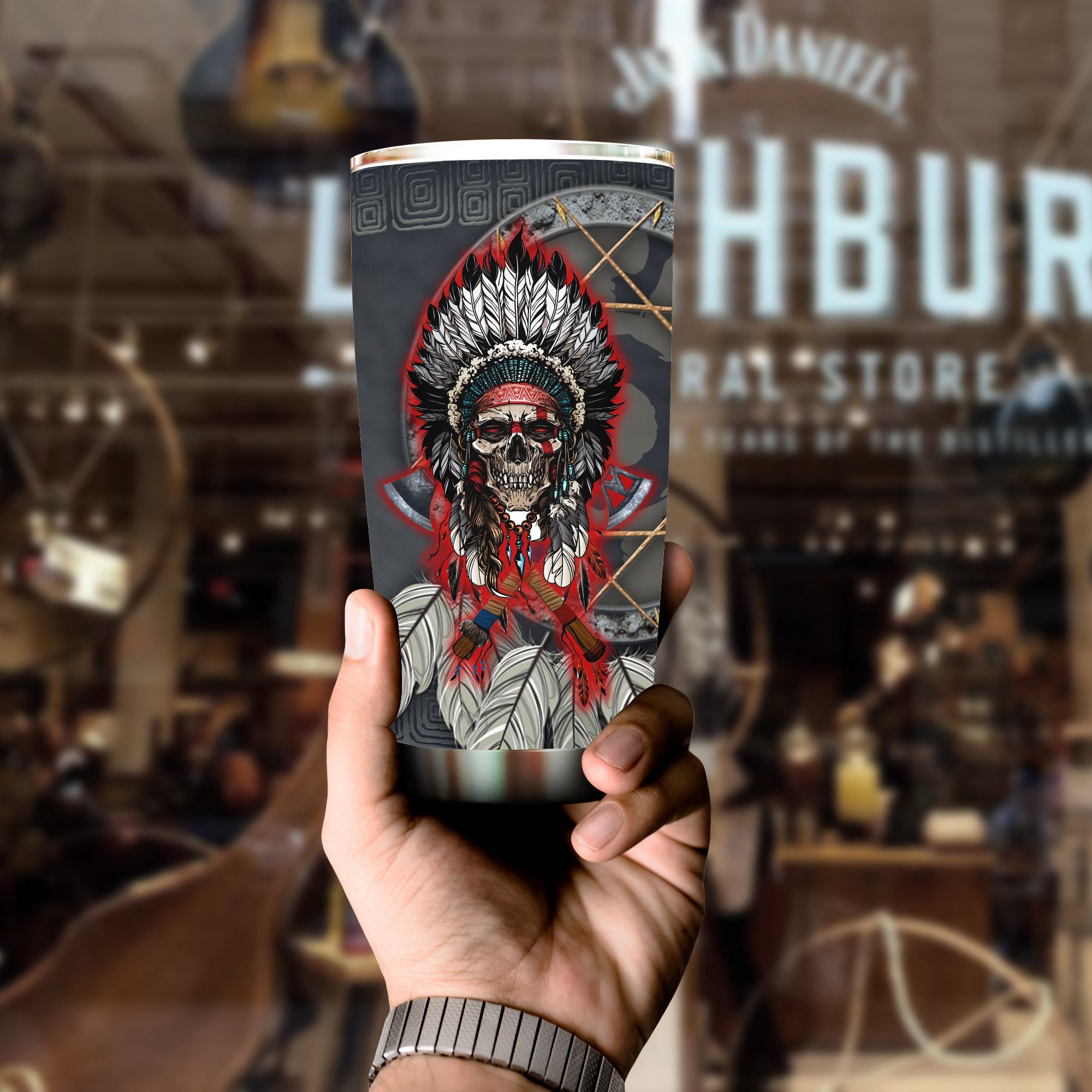 Black Skull Tumbler NBD