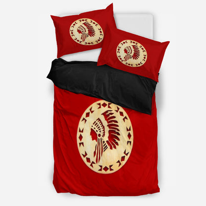 Red Native Bedding Set