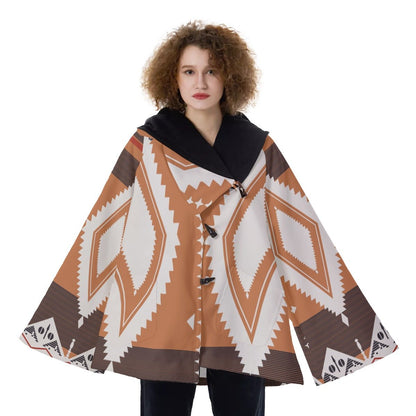 Native American Hooded Flared Coat NBD