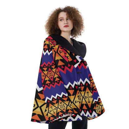 Native American Hooded Flared Coat NBD