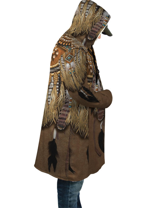 Brown Native Pattern Cloak