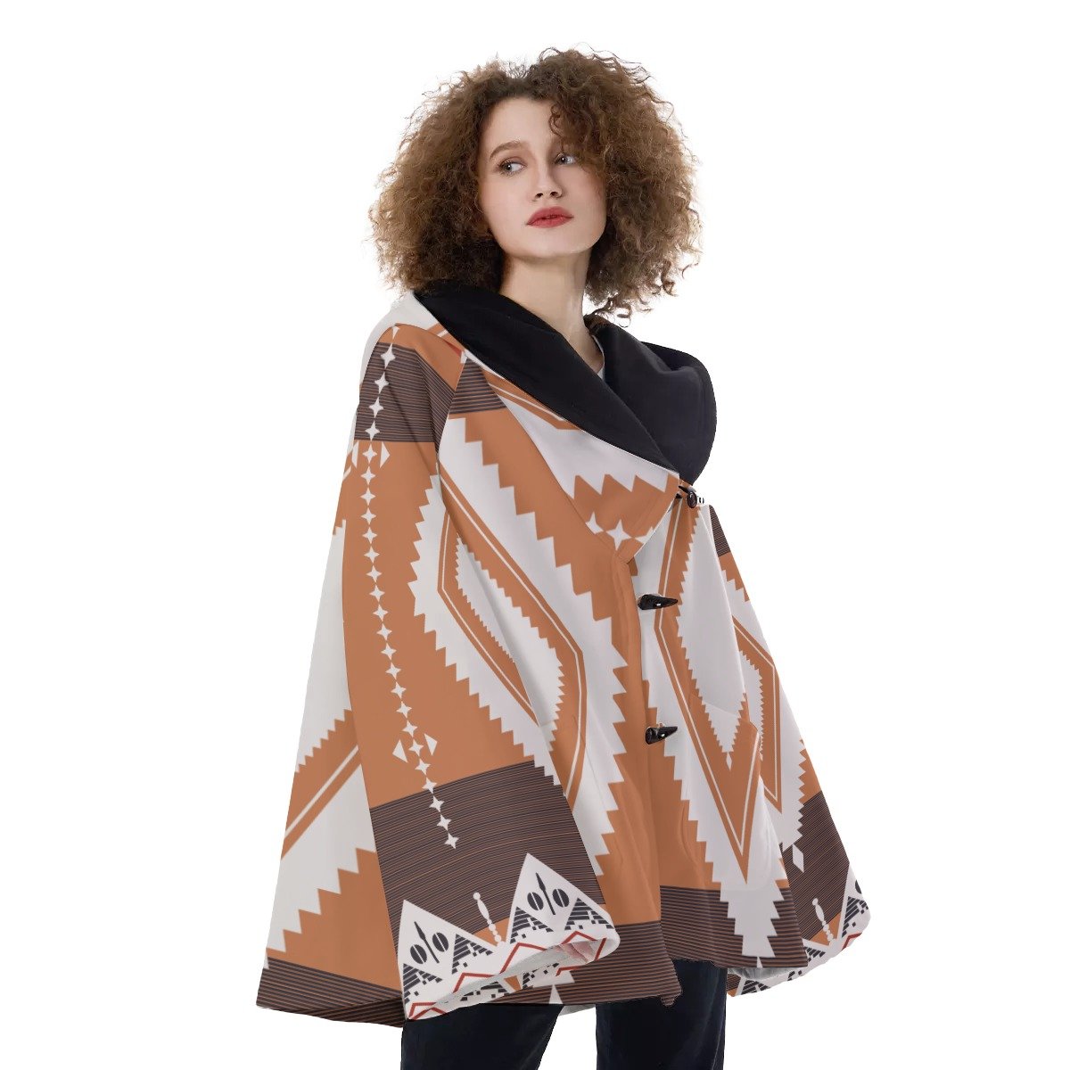 Native American Hooded Flared Coat NBD