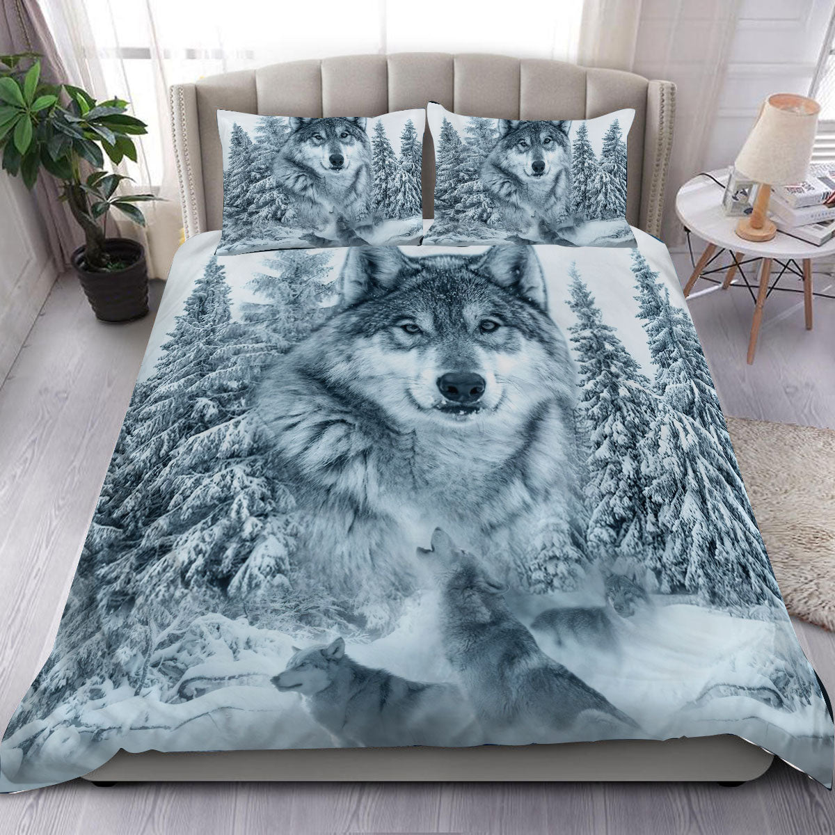 White Wolf Native American Bedding Set