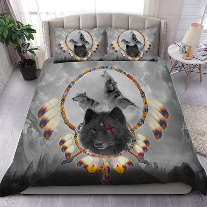 Wolf Native American Bedding Set